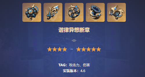 原神圣遗物谐律异想断章有什么效果以及属性介绍