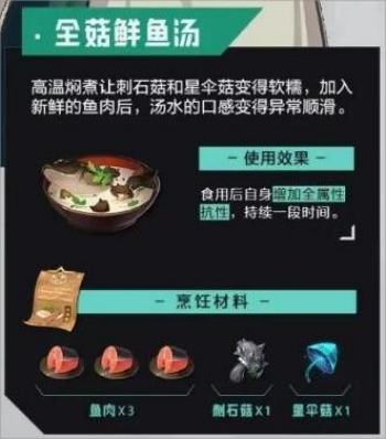 晶核食物食谱大全