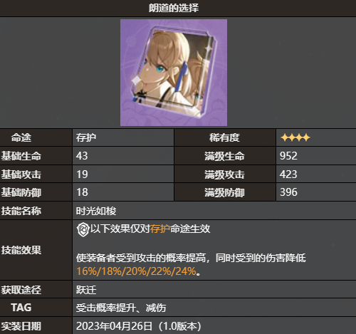 崩坏星穹铁道朗道的选择光锥介绍