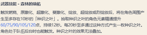 原神森林王器属性及适用角色