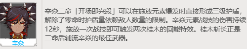 原神桂木斩长正属性及适用角色